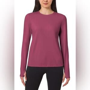 Mondetta Pink Fitted Long Sleeve Tee